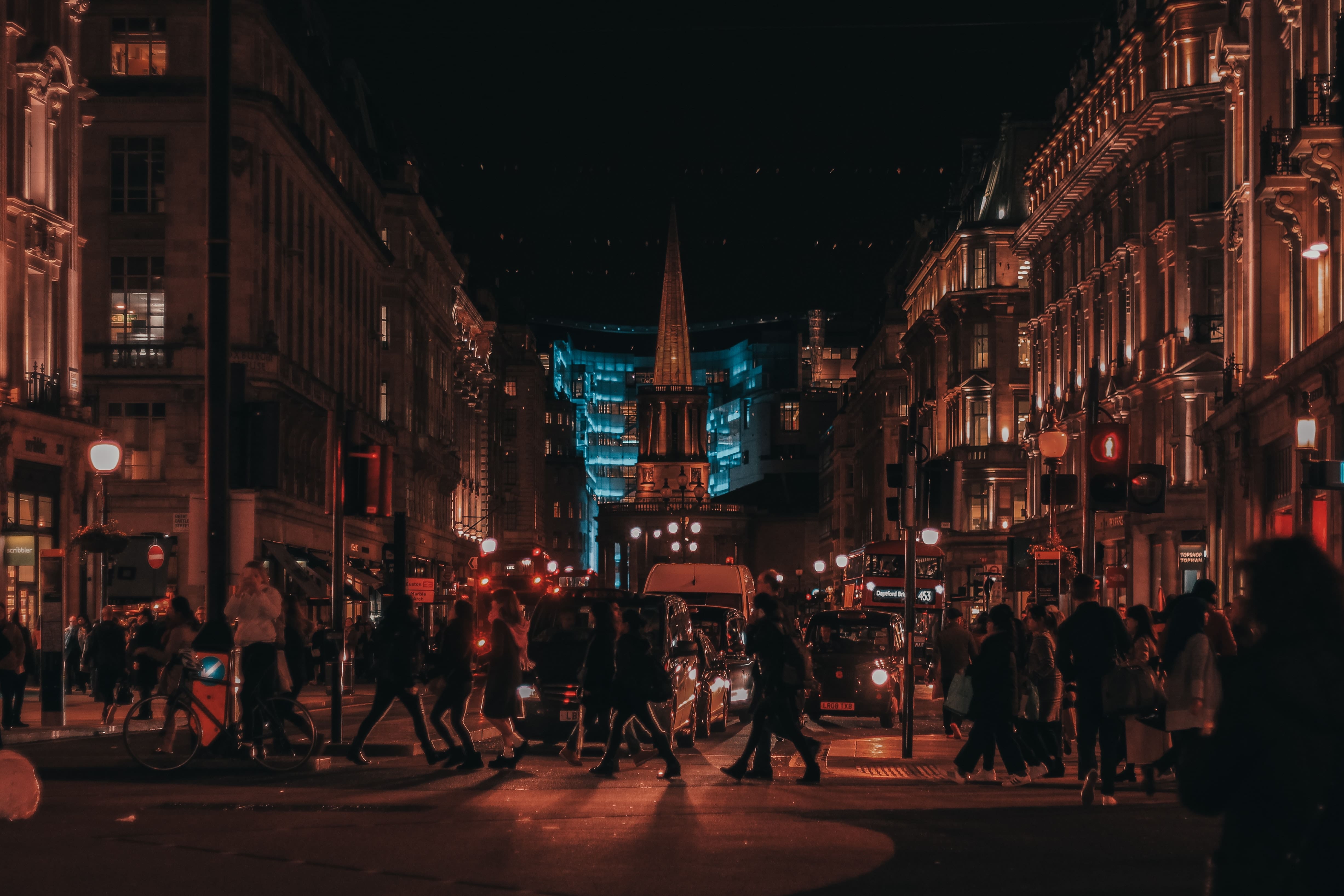 Oxford Street at night - How much does it cost to move to London in 2021 